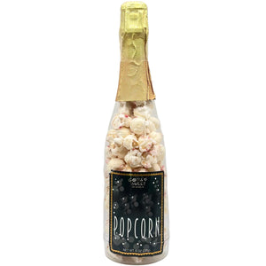 Large Champagne Bottles with Snacks