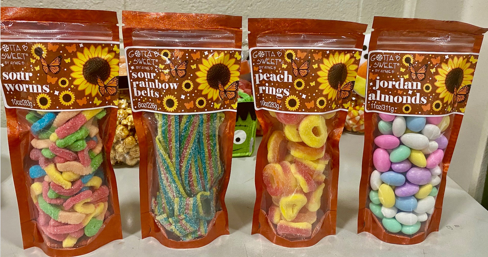 Sunflower Candy Bags