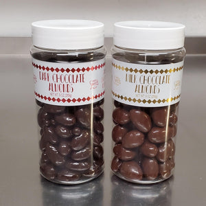 Delicious Chocolate Almonds in Medium Jar