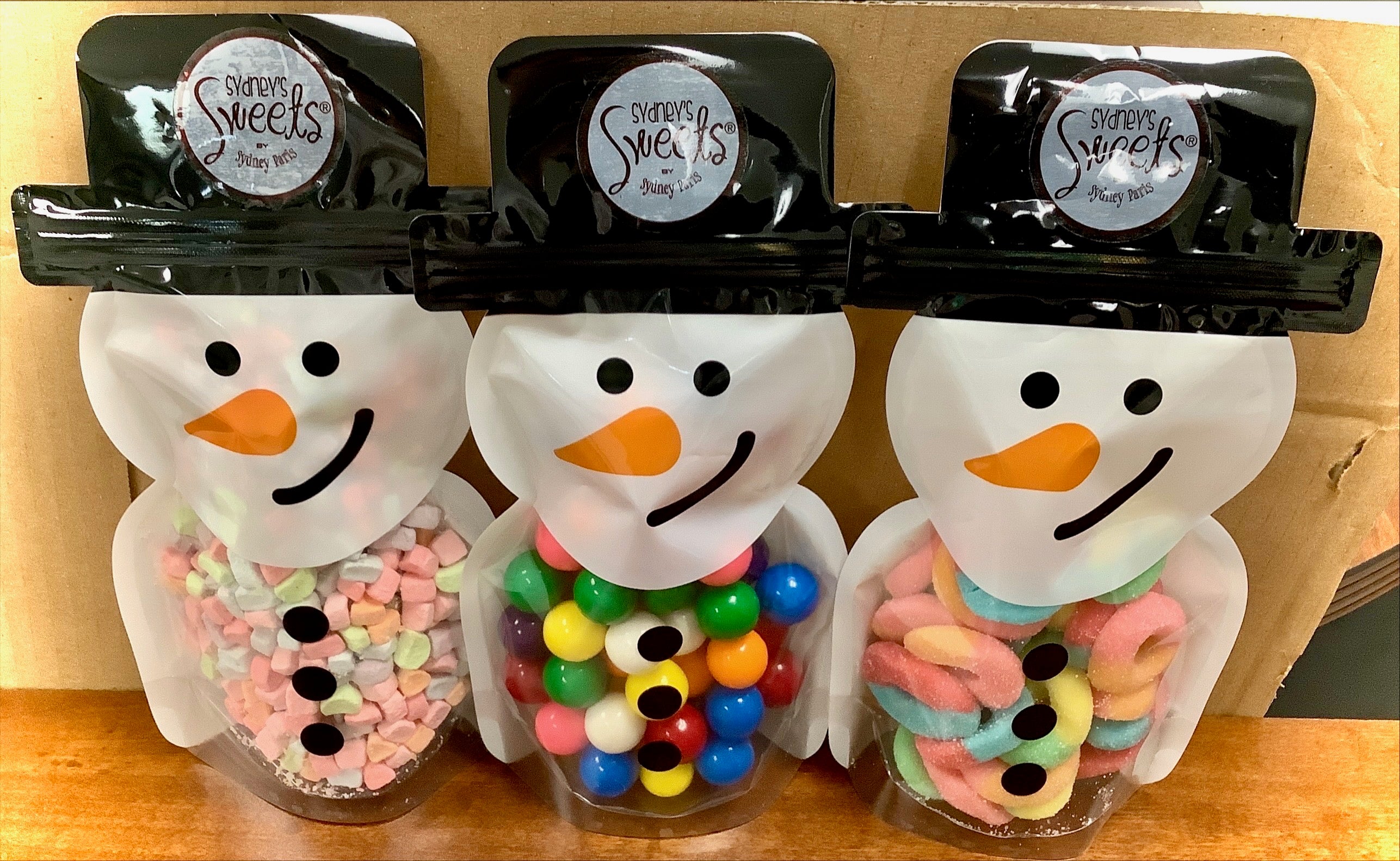 Snowman Candy Bags