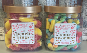 Valentine's Day Candy Jars