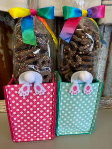Easter Bunny Butt Holder - Chocolate Covered Pretzels