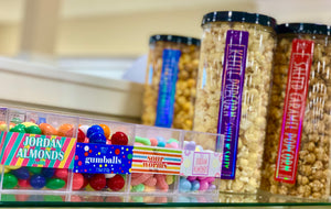 Candy Acrylic Boxes & Popcorn Canisters - In store!