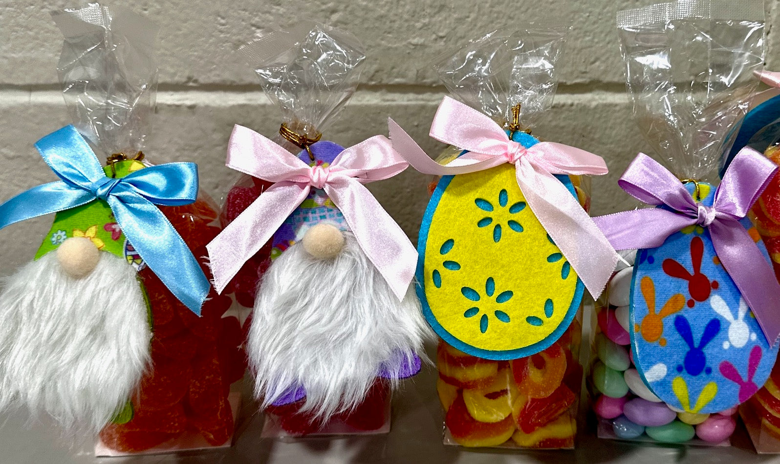 Easter Candy Bags with Ornaments