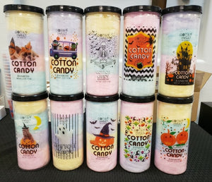 Halloween Cotton Candy Canisters